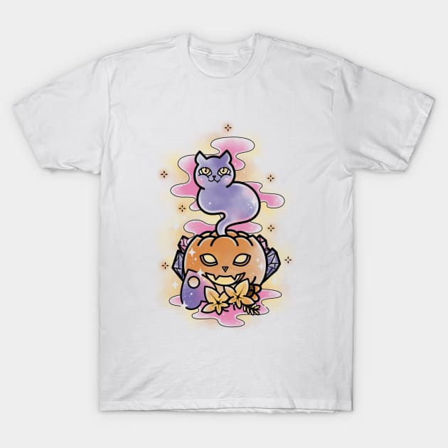 Spooky cat T-Shirt by JuizJuice